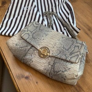 Henri Bendel NWOT Matte Snake Embossed Bag